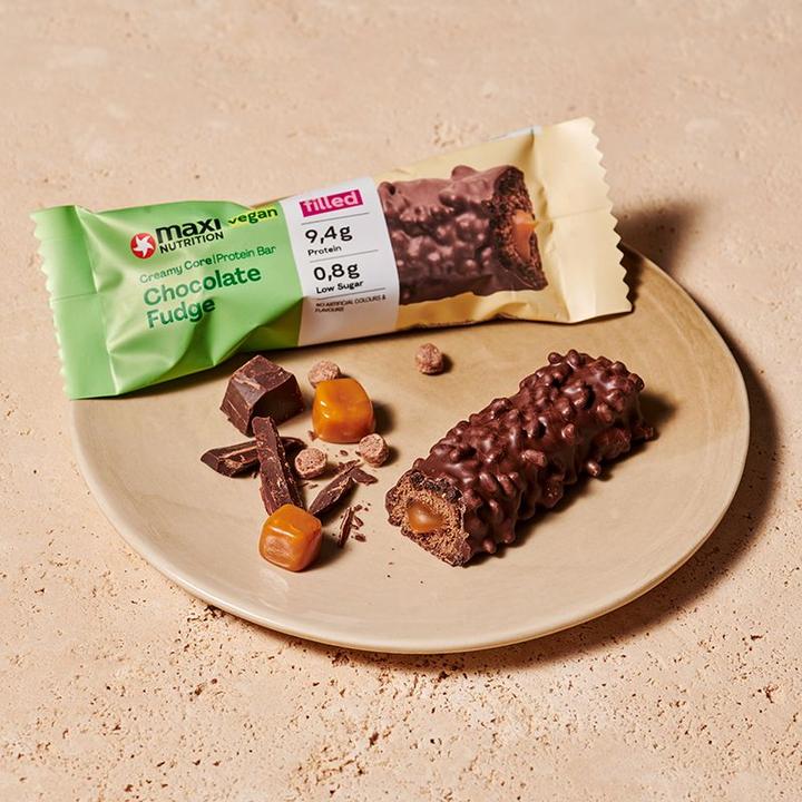 Image du produit Maxi Nutrition Vegan Creamy Core Bar de protéines (12 x 45G) (Chocolat, 12 pcs, 540 g)
