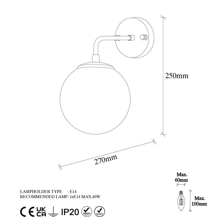 Produktbild Opviq Manuel (E14)