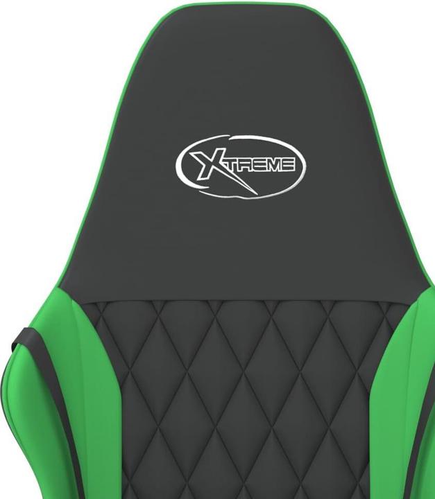 Image du produit vidaXL Gaming-Stuhl Schwarz und Grün Kunstleder,Farbe: Schwarz