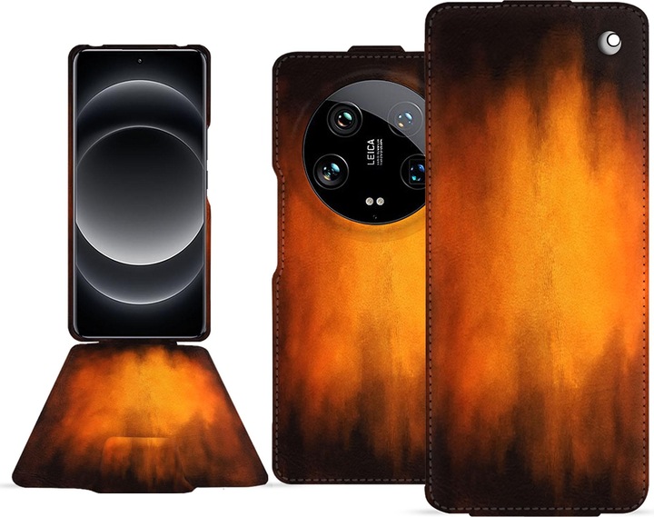 Actual product image Noreve Vertical leather shell (Xiaomi 14 Ultra)