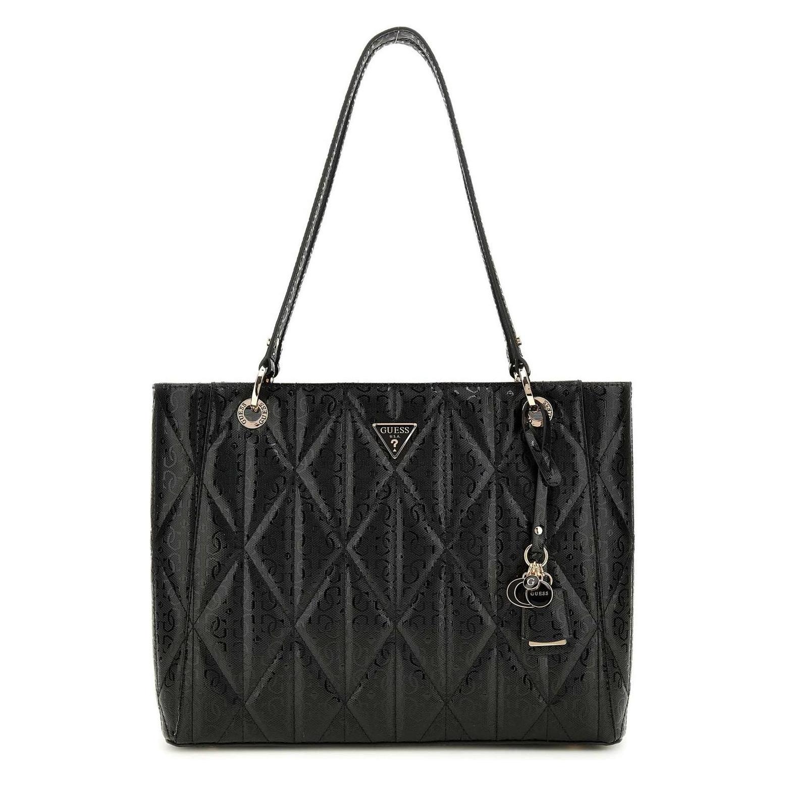 Guess, Damen, Handtasche, Aldina Noel Tote Bag, Schwarz