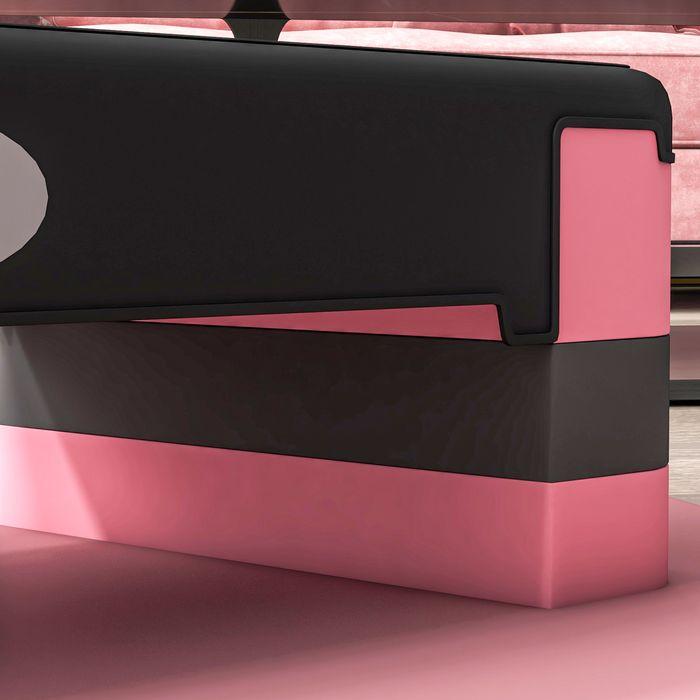 Produktbild Swisshandel24 Aerobik-Stepper, höhenverstellbar, 80x31x10/15/20cm, bis 150 kg, Schwarz/Rosa/Grau
