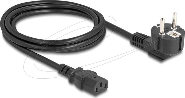 Produktbild Delock Netzkabel PC Schutzkontaktstecker CEE 7/7 90° gewinke (2 m)
