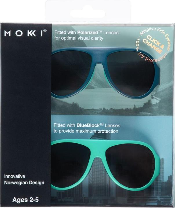 Produktbild Mokki Kinder Sonnenbrille blau 2-5 years click & change