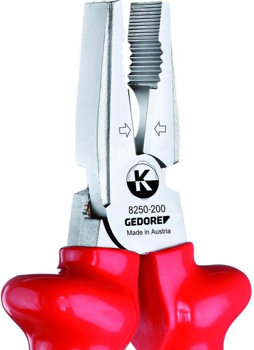 Actual product image Gedore VDE 8250-200 VDE Power combination pliers with dip insulation 200 mm (200 mm)
