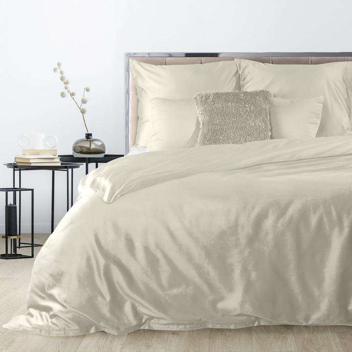 Actual product image Eurofirany DIVA LINE DINA High quality cotton satin single color bedding set, 160X200 cm, 2 pcs. 70 X 80 cm, co (Duvet cover, 160 x 200 cm)
