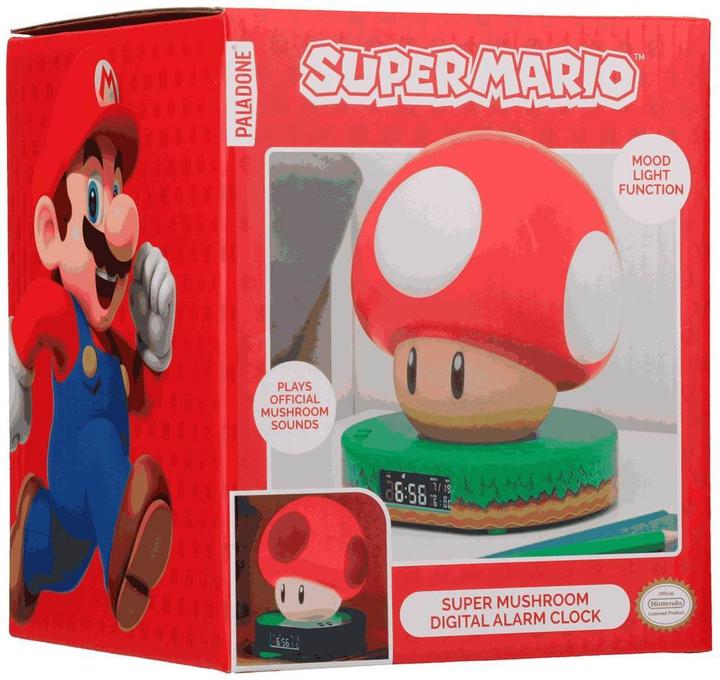Actual product image Paladone Products Super Mario Mushroom Digital Alarm Clock