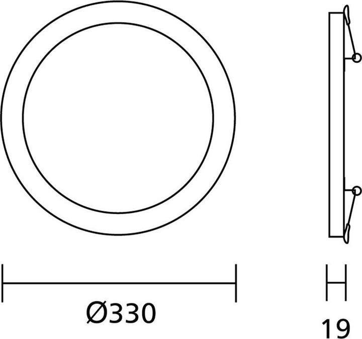 Actual product image Led4U MACLEAN LD142 LD142 Panel ceiling LED 7in1 flush mounted surface ultra slim 30W 3 colors (1900 lm)