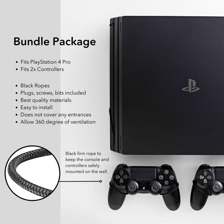 Image du produit Floating Grip Support mural pour Playstation 4 Pro et contrôleur (PS4)