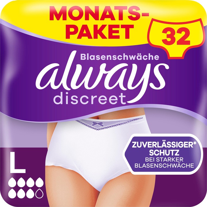 Actual product image Always Discreet (32 x, Large)