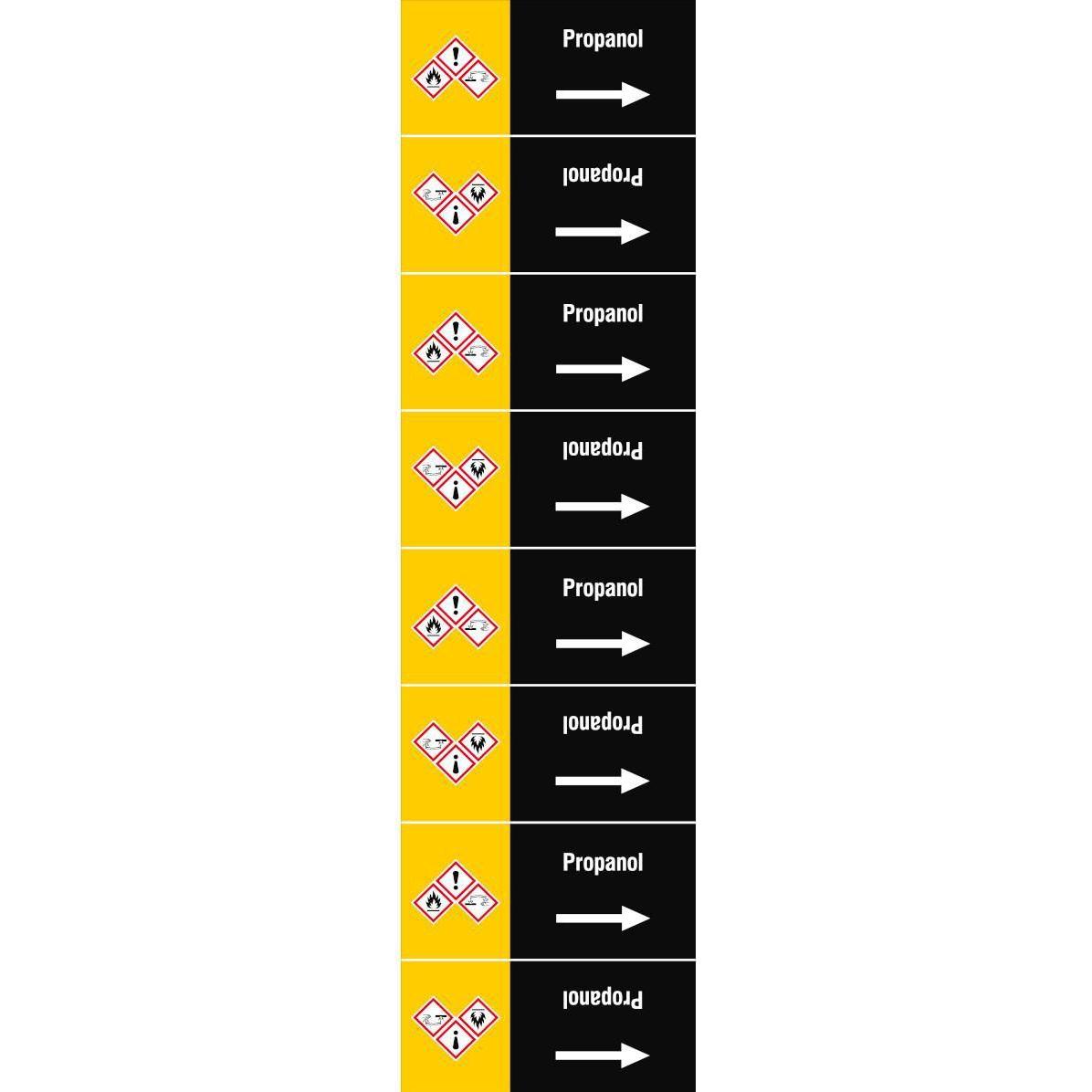 Brady, Etiketten, ISO 20560 Pipe Markers -