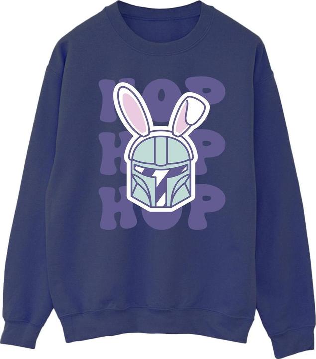 Actual product image Star Wars Mens The Mandalorian Hop Into Easter Sweatshirt (L)