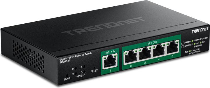 Produktbild Trendnet 5-Port Gigabit PoE++ Powered (5 Ports)