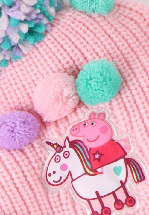 Actual product image Cerdá Peppa Pig winter set snood hat gloves