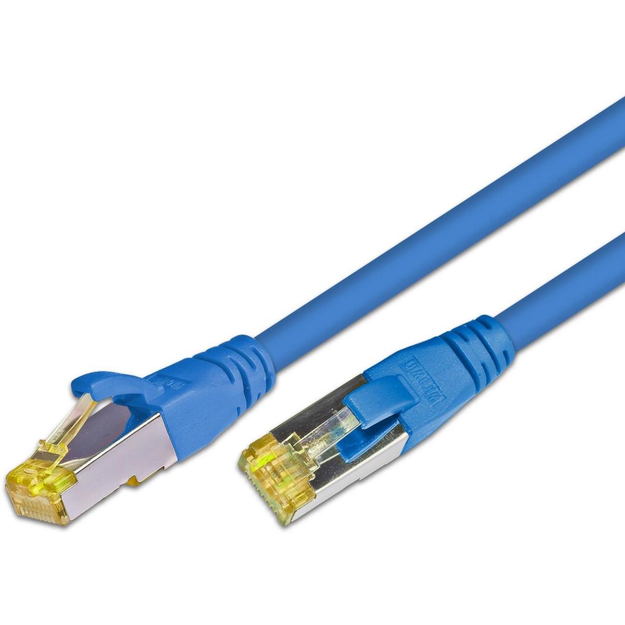 Wirewin Patchkabel: S/FTP, 1m, blau (S/FTP, CAT6a, 1 m), Netzwerkkabel