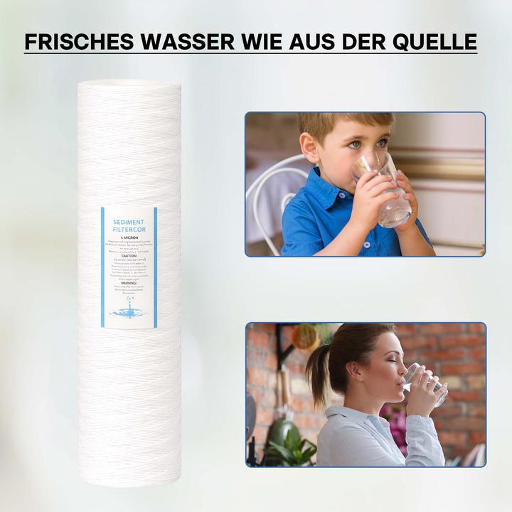 Actual product image Naturewater PPW-20A 20" Big Blue cotton thread filter water filter replacement