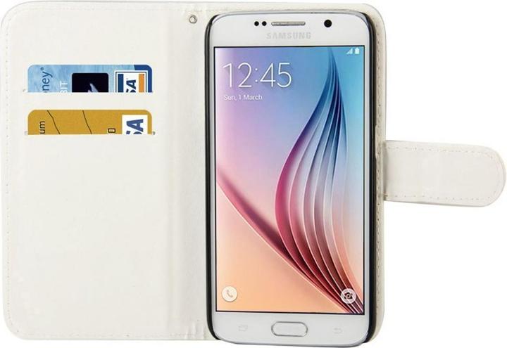 Produktbild König Design Schutzhülle Handytasche (Flip Quer) für Handy Samsung Galaxy S6 Weiss (Samsung Galaxy S6)