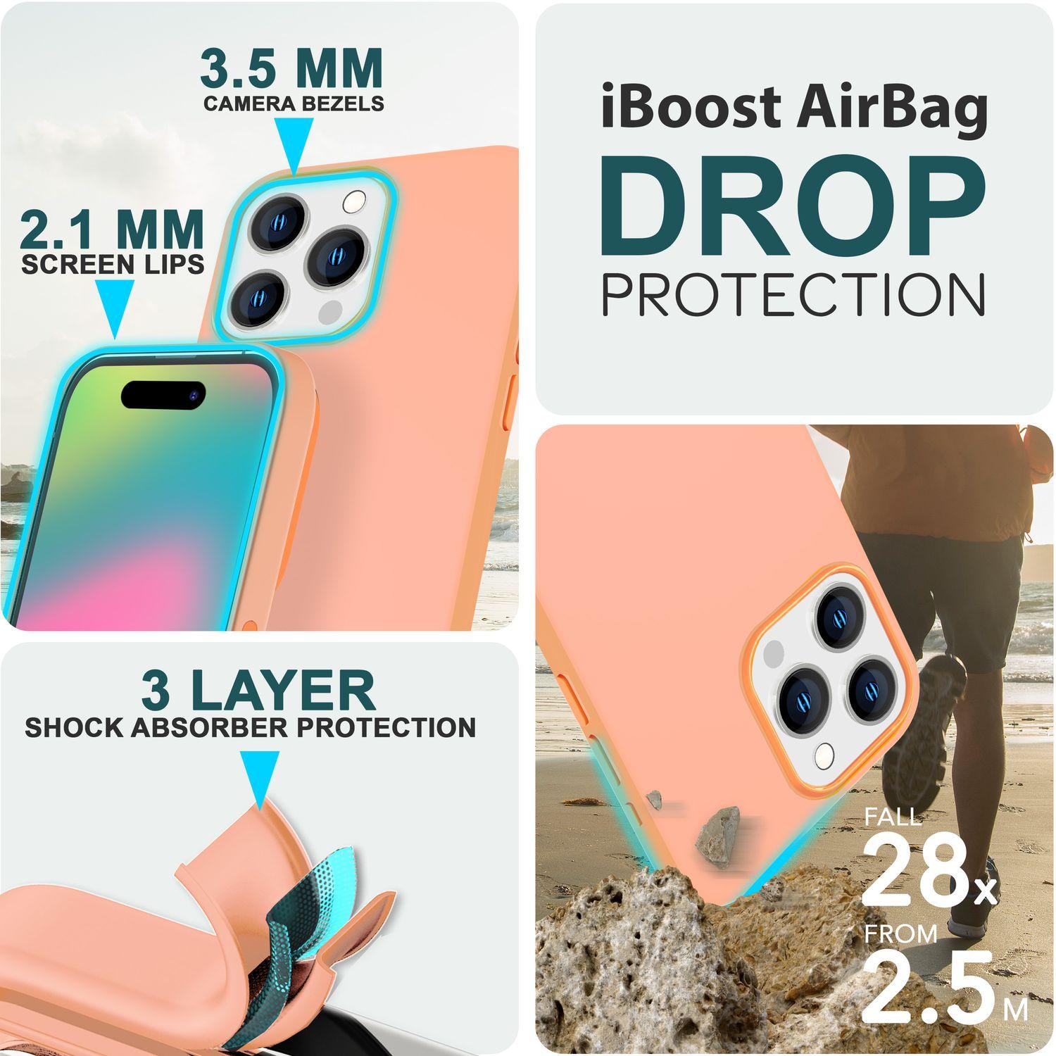 Thumbnail - Nalia Liquid Silikon MagSafe Hülle (Apple iPhone 15 Pro Max), Smartphone Hülle, Orange