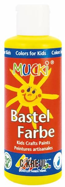 Produktbild Mucki Bastelfarbe (Gelb, 80 ml)