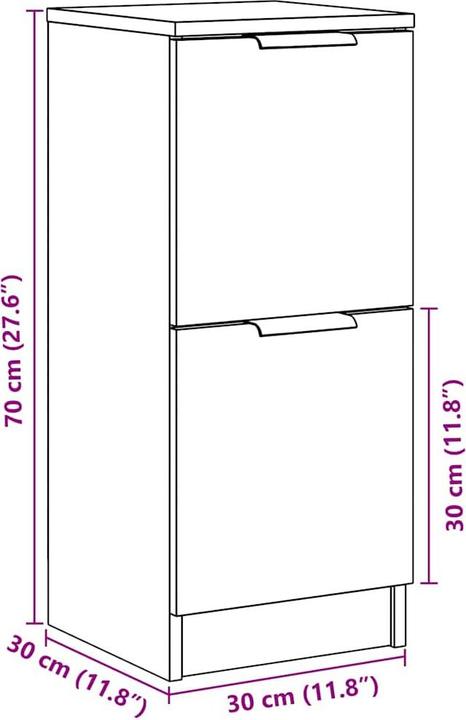 Image du produit vidaXL Sideboard (30 x 30 x 70 cm)