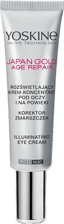 Yoskine Crema Contorno Occhi Giapponese Oro (Augenpflege Crème, Nacht, Tag, 15 ml)
