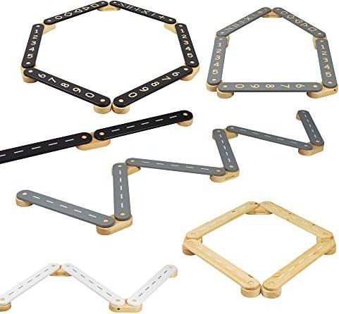 Produktbild Activity Board Balancierbalken mit 6 Balancierbrett für Kinder - Parcour Balance Beam aus Holz | Sensorischer Weg