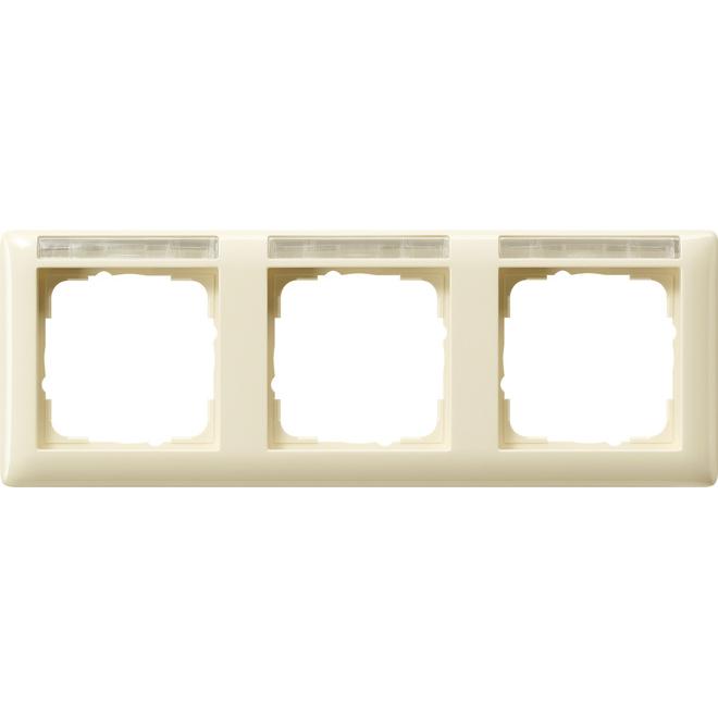 Gira, Zubehör Schalterprogramm, Abdeckrahmen 3f waager. BSF Standard 55 109301