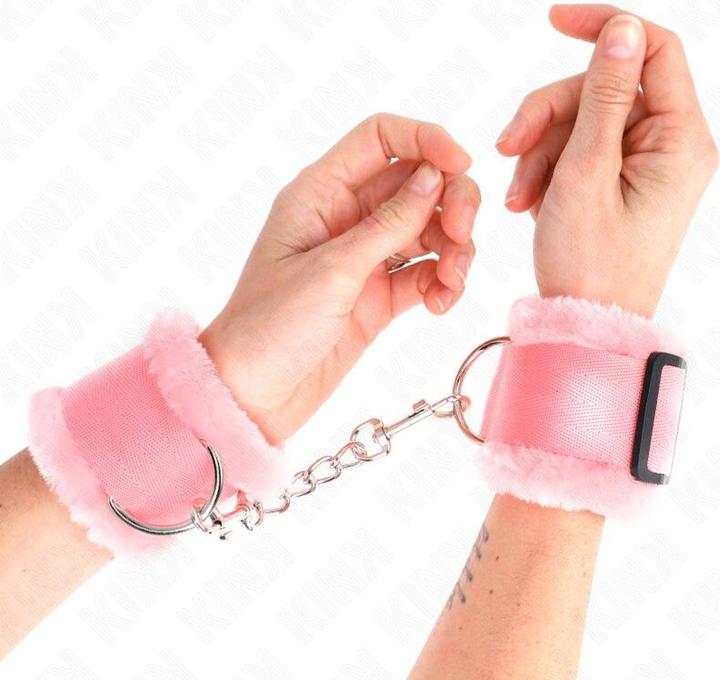 Produktbild Kink Pelzgefãoetterte Handgelenkfesseln Rosa Verstellbar 17-31 cm X 7 cm
