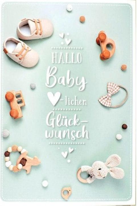 Produktbild ABC Glückwunschkarte zum Baby (1 Stk.)
