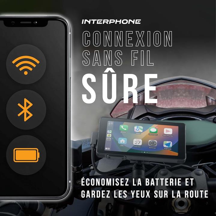 Actual product image Interphone Moto Display Ridesync (5.50")