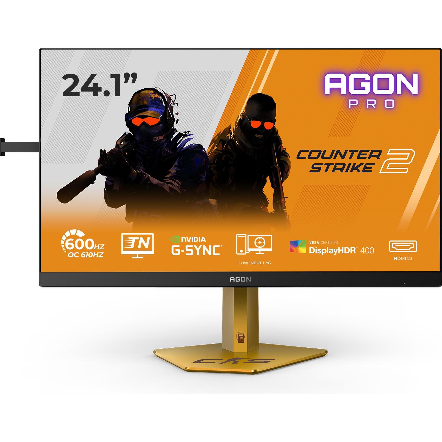 AOC Monitor CS24A (1920 x 1080 Pixel, 24"), Monitor, Orange, Schwarz