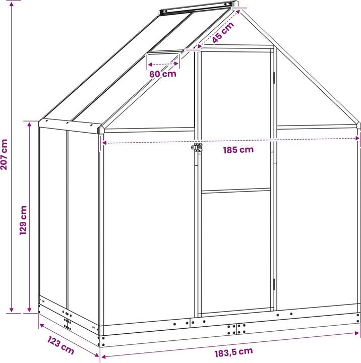 Immagine prodotto vidaXL Garten Gewächshaus