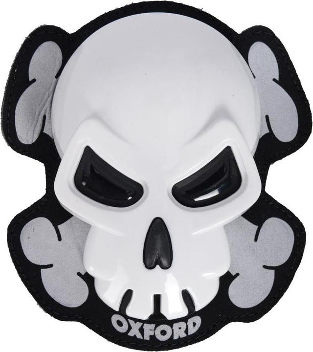 Oxford Skull Knee Sliders White (Taille unique)
