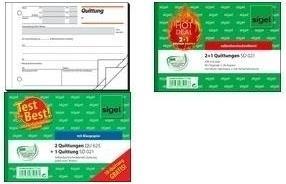Actual product image Sigel Receipt pad DIN A6 landscape carbonless 1 copy 50 sheets (50 x)