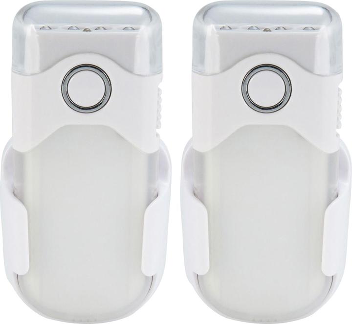 Produktbild Alecto 2er-Set Akku LED-Taschenlampe mit Einschaltautomatik, 20lm, weiss (20 lm)