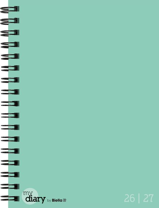 Image du produit Biella Agenda scolaire mydiary Wire-O (12 x 16,5 cm, 1 semaine / 2 pages)