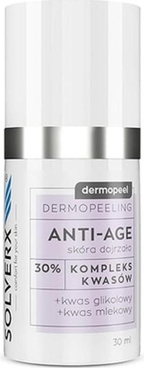 Solverx DERMOPEEL peeling 30% kwas glikolowy 30ml (Reinigungspeeling, 30 ml)