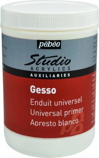 Pebeo Studio Acrylics Gesso (Blanc, 1000 ml)