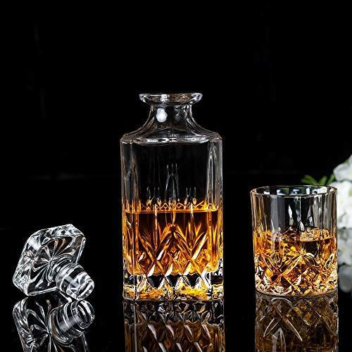 Actual product image Kanars 5 piece whiskey decanter set