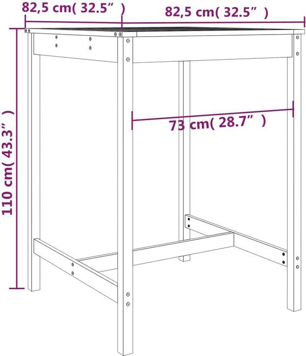 Produktbild vidaXL Gartenbar Set