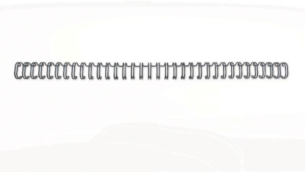 Produktbild GBC Drahtbinderücken 3:1-Teilung