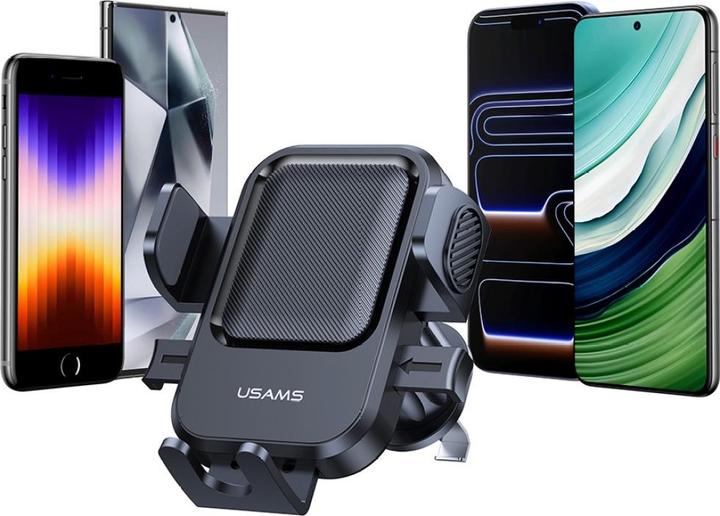 Produktbild Usams Uchwyt samochodowy do kratki went. One-touch czarny