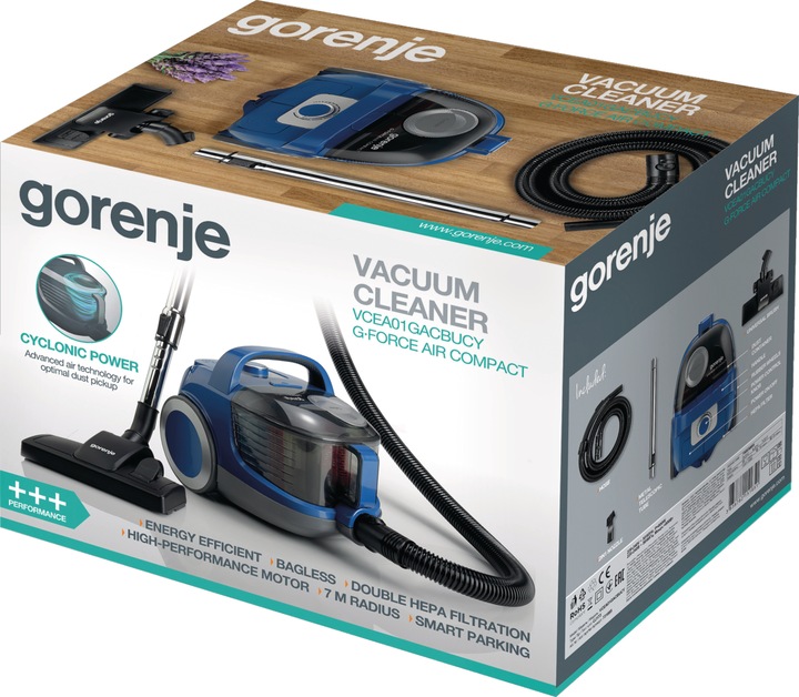 Actual product image Gorenje VCEA01GACBUCY 2.2 L Cylinder vacuum Dry Bagless