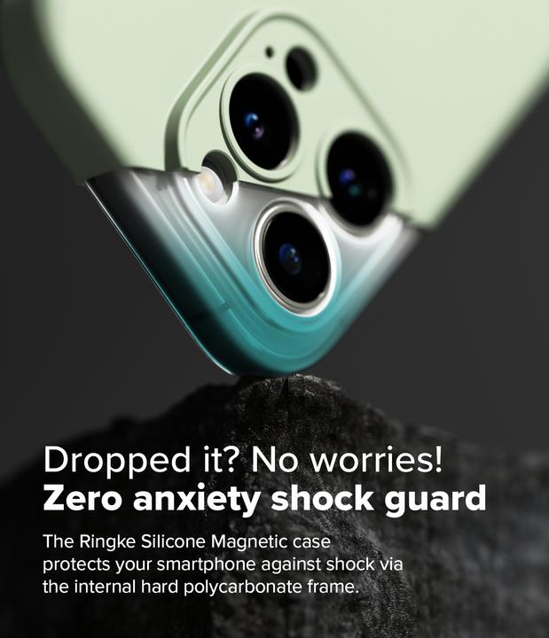 Image du produit Ringke Coque pour iPhone 16 Pro Max SILICONE MAGNETIQUE SOFT MINT (Apple iPhone 16 Pro Max)