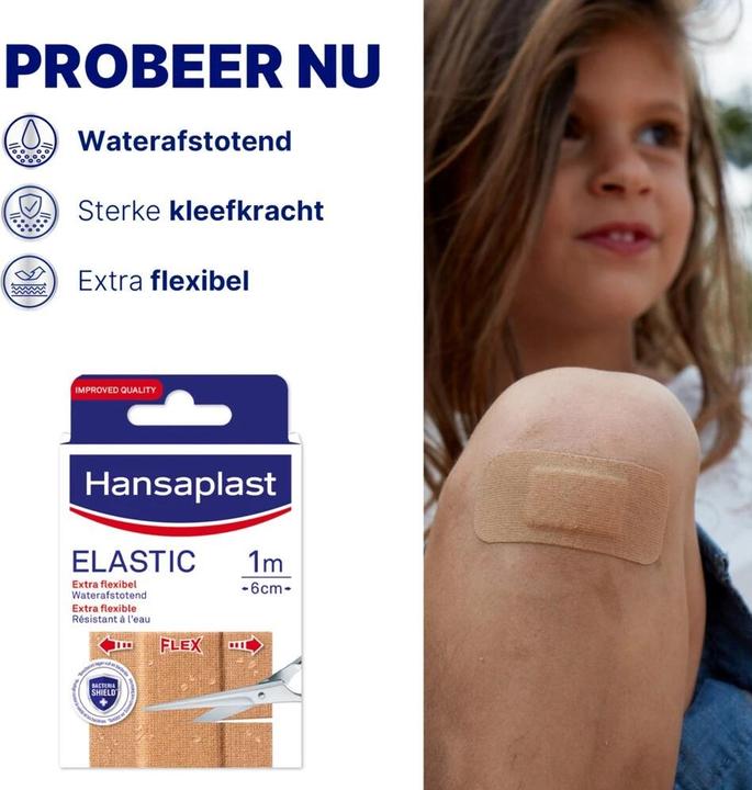 Produktbild Hansaplast Elastic Extra Flexible 1m X 6cm (10x)