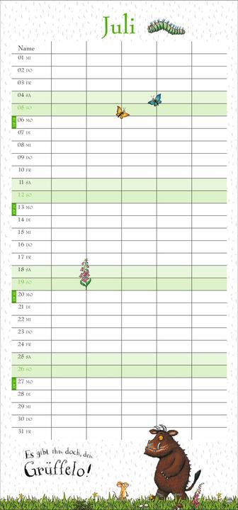 Produktbild Der Grüffelo Familienplaner 2026 (A3)
