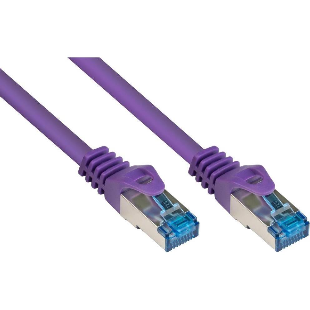 Good Connections RNS Patchkabel mit Rastnasenschutz, Cat. 6A, S/FTP, PiMF, halogenfrei, 500MHz, violett, 20m (S/FTP, CAT...