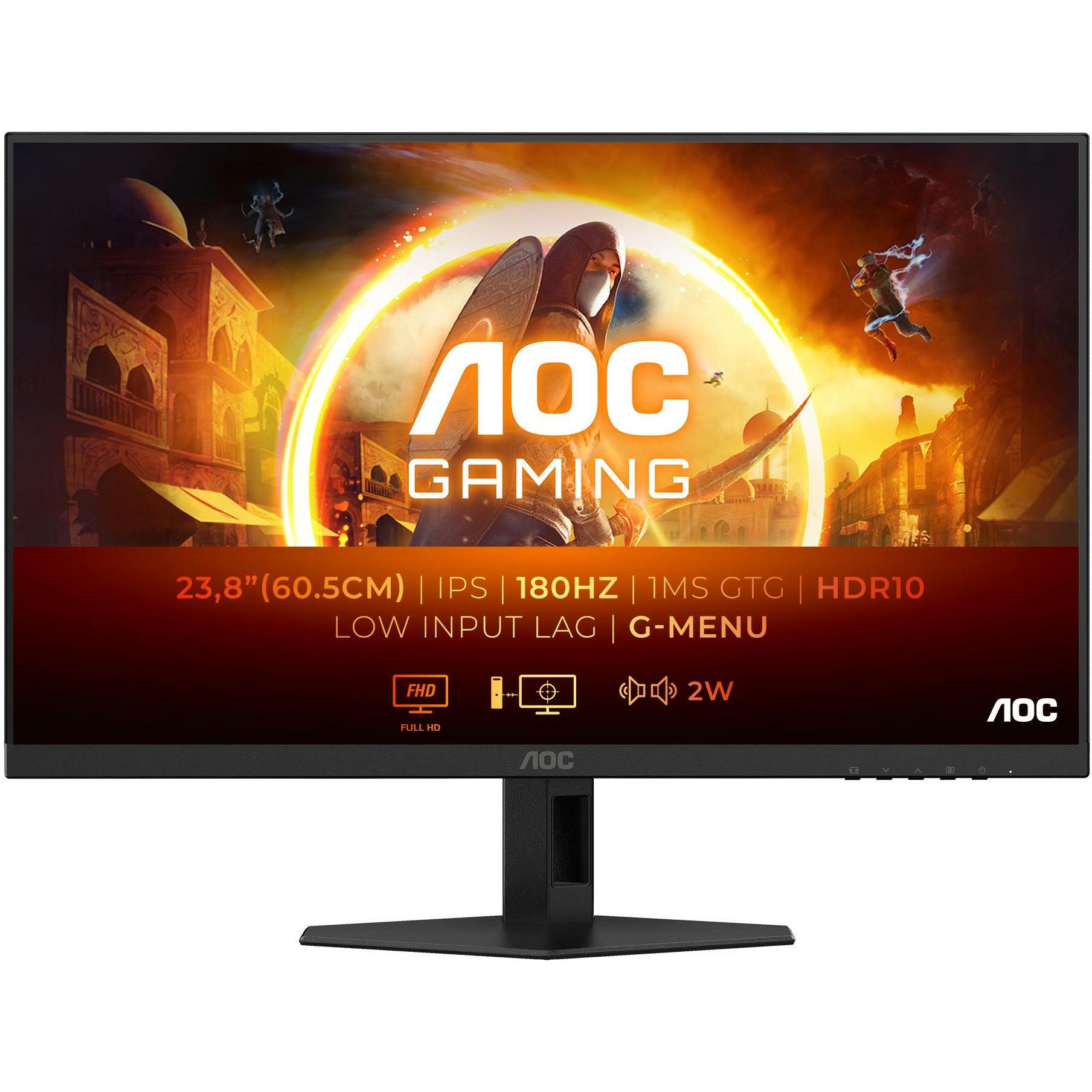 AOC 24G4XE (1920 x 1080 Pixel, 23.80"), Monitor, Schwarz