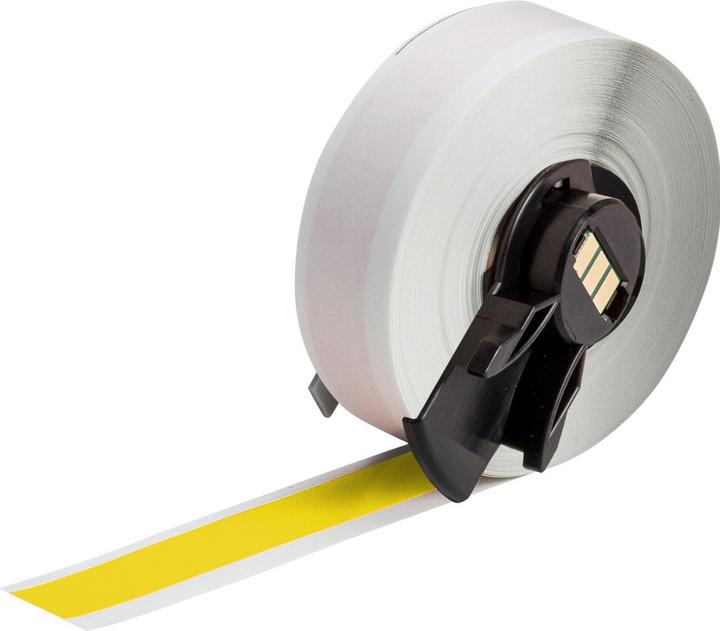Image du produit Brady M6C-500-595-YL, Ruban vinyle haute performance, jaune, brillant, 12.70 mm x 15.24 m, permanent