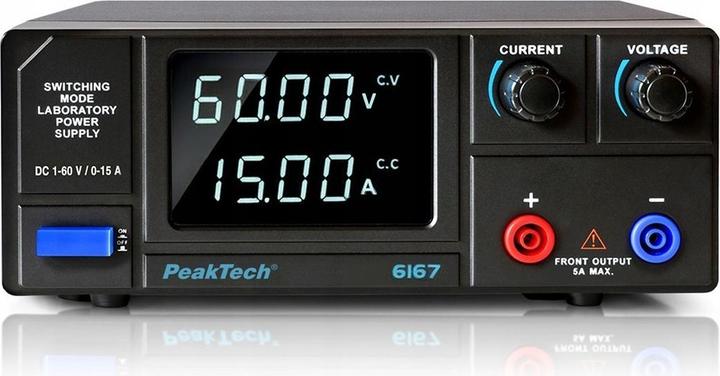 Actual product image Peaktech Labornetzgerät P 6167, 1...60 V, 0...15 A, 900 W